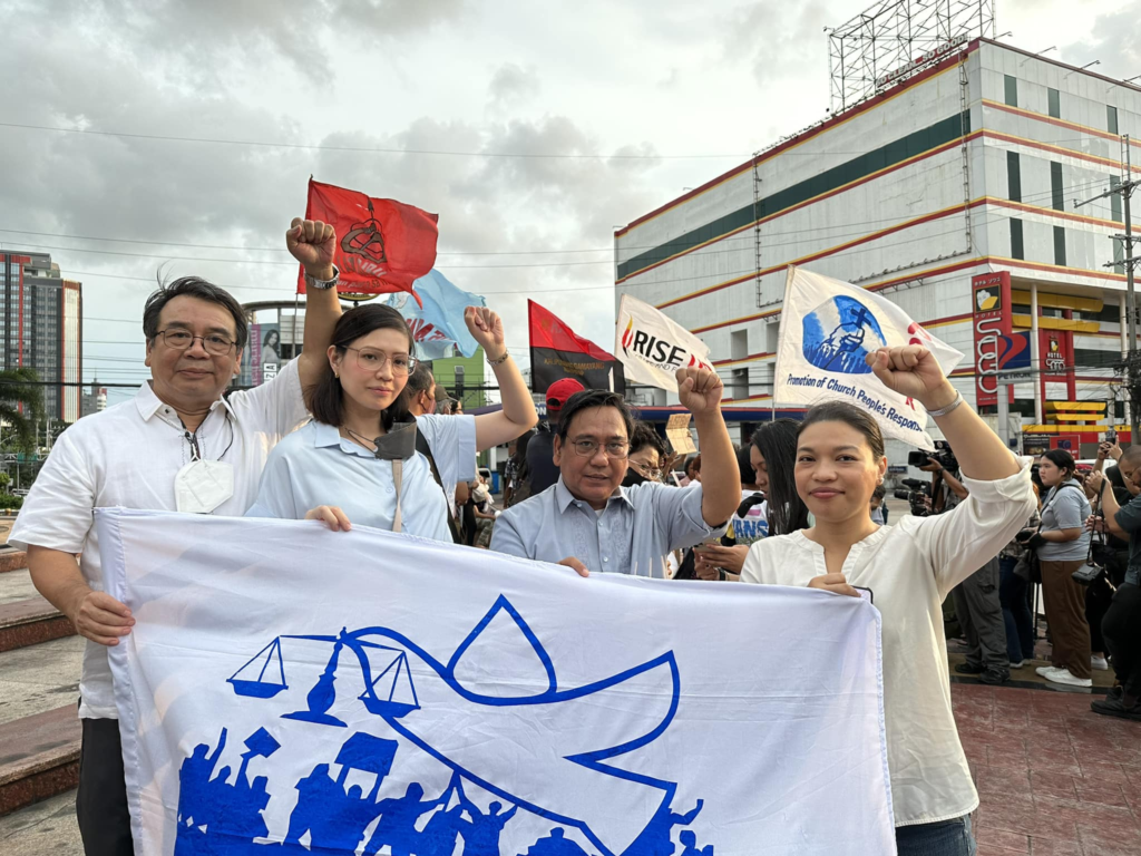 NUPL's Neri Colmenares, Josa Deinla, Ephraim Cortez, and Krissy Conti.