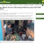 Another ‘Nanlaban’ Claim: Boy, Dad, Cousin Killed in Police Raid for Militant