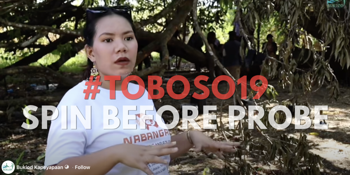 By Spinning Toboso Killings Before Credible Probe, Marcos Govt Violates International Law