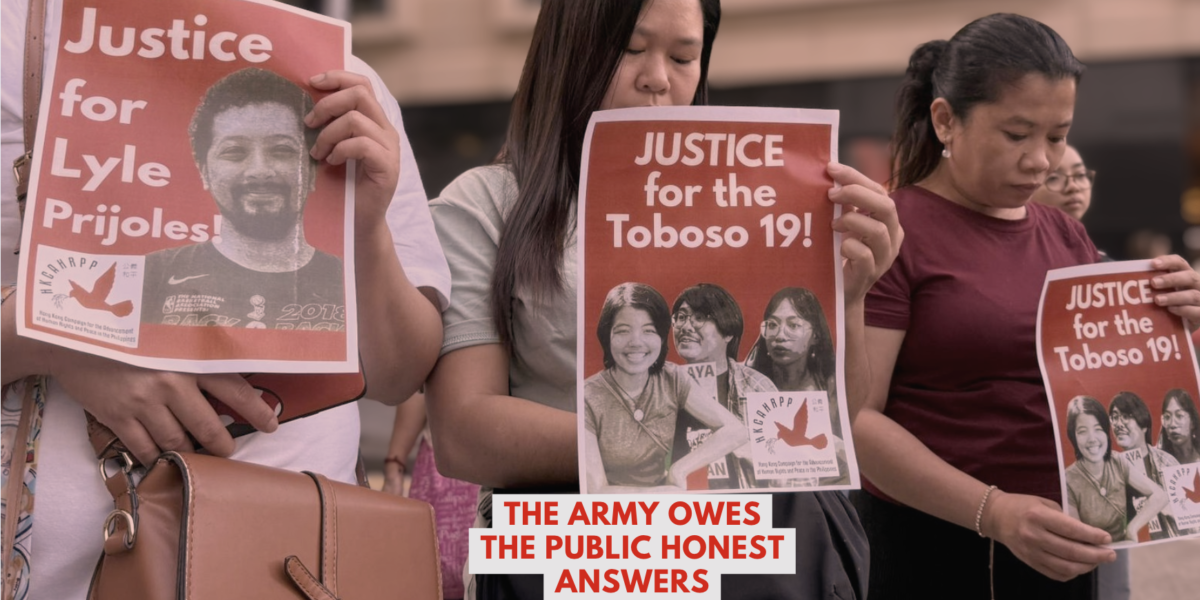 Toboso 19: The Communists Named Their Own Fighters. Now the Government Owes Answers About the Rest.