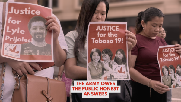 Toboso 19: The Communists Named Their Own Fighters. Now the Government Owes Answers About the Rest.