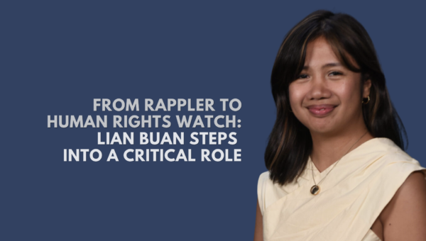 From Rappler to Human Rights Watch: Lian Buan Steps Into a Critical Role