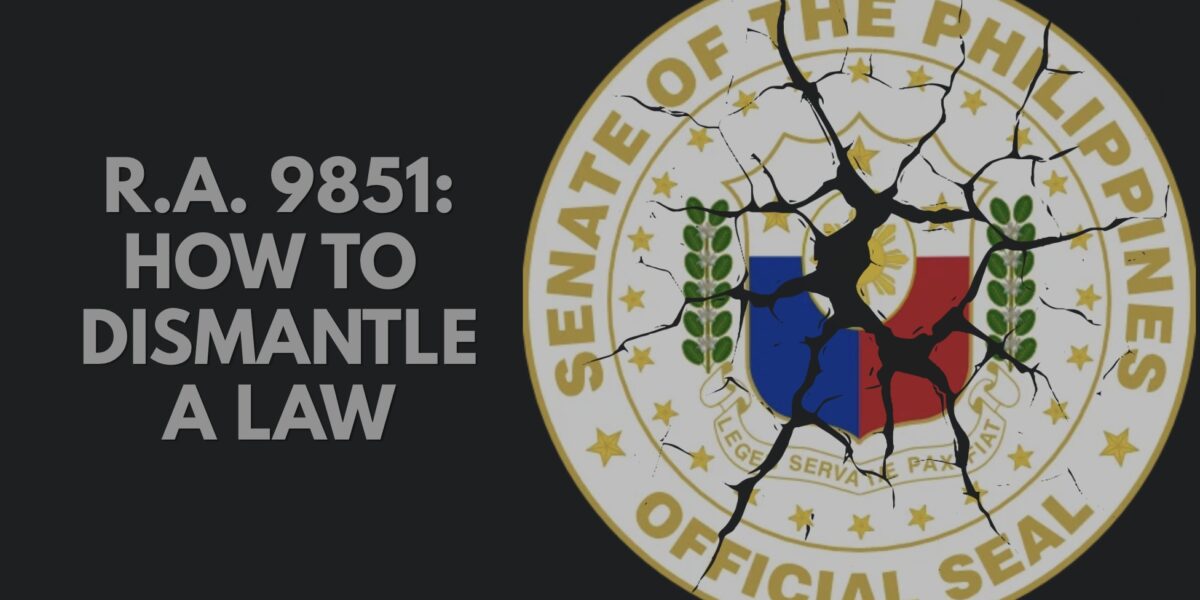 RA 9851: When the Law’s Proponents Become Its Enemies